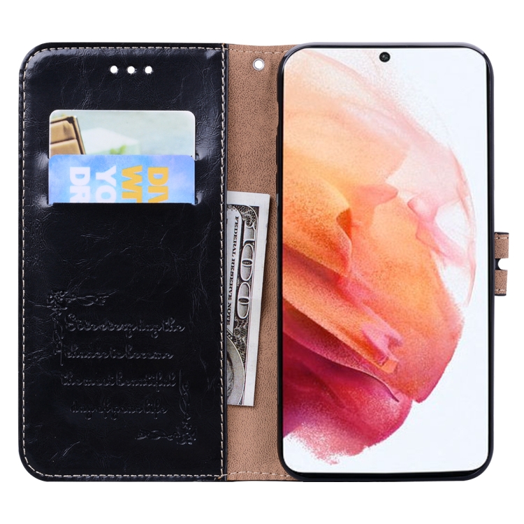 For Samsung Galaxy S21 5G Business Style Oil Wax Texture Horizontal Flip Leather Case with Holder & Card Slots & Wallet(Black) For Samsung Galaxy S21 5G Business Style Oil Wax Texture Horizontal Flip Leather Case with Holder & Card Slots & Wallet(Black)