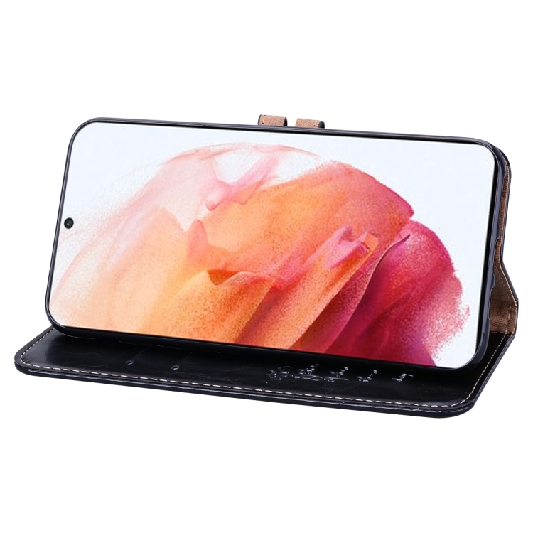 For Samsung Galaxy S21 5G Business Style Oil Wax Texture Horizontal Flip Leather Case with Holder & Card Slots & Wallet(Black) For Samsung Galaxy S21 5G Business Style Oil Wax Texture Horizontal Flip Leather Case with Holder & Card Slots & Wallet(Black)