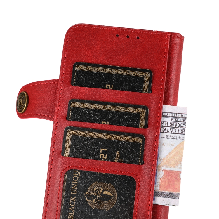 For Samsung Galaxy S21 5G KHAZNEH Dual-Splicing Cowhide Texture Horizontal Flip Leather Case with Holder & Card Slots & Wallet & Lanyard(Red) For Samsung Galaxy S21 5G KHAZNEH Dual-Splicing Cowhide Texture Horizontal Flip Leather Case with Holder & Card Slots & Wallet & Lanyard(Red)