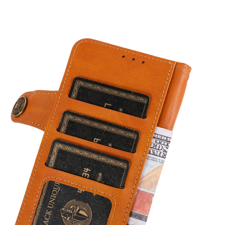 For Samsung Galaxy S21 Ultra 5G KHAZNEH Dual-Splicing Cowhide Texture Horizontal Flip Leather Case with Holder & Card Slots & Wallet & Lanyard(Brown) For Samsung Galaxy S21 Ultra 5G KHAZNEH Dual-Splicing Cowhide Texture Horizontal Flip Leather Case with Holder & Card Slots & Wallet & Lanyard(Brown)