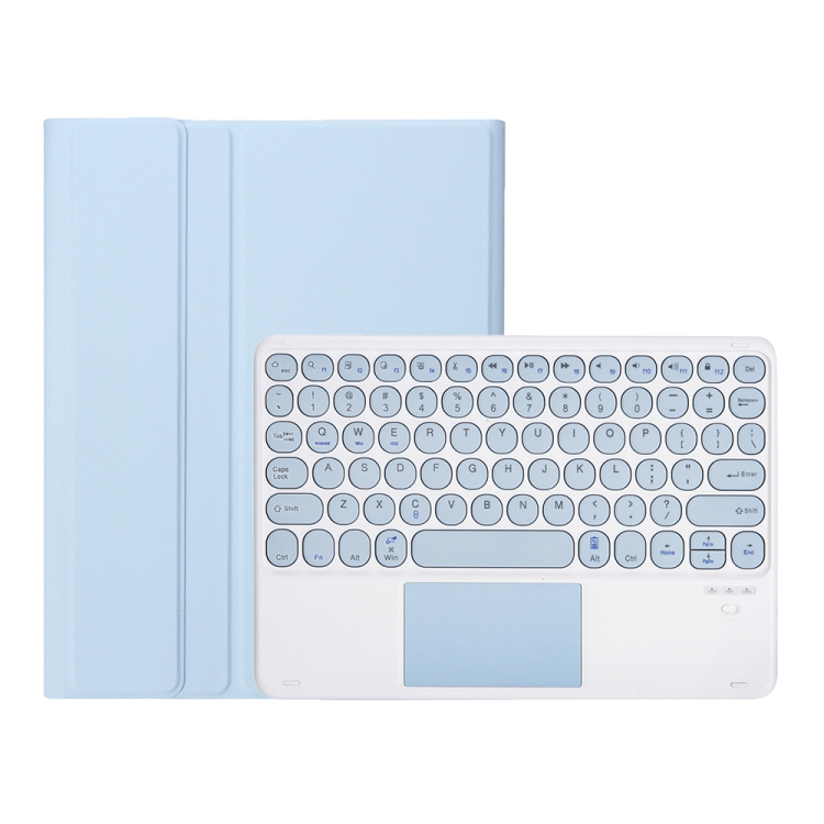 YT102B-A Detachable Candy Color Skin Feel Texture Round Keycap Bluetooth Keyboard Leather Case with Touch Control For iPad 10.2 2020 & 2019 / Air 2019 / Pro 10.5 inch(White Ice) YT102B-A Detachable Candy Color Skin Feel Texture Round Keycap Bluetooth Keyboard Leather Case with Touch Control For iPad 10.2 2020 & 2019 / Air 2019 / Pro 10.5 inch(White Ice)