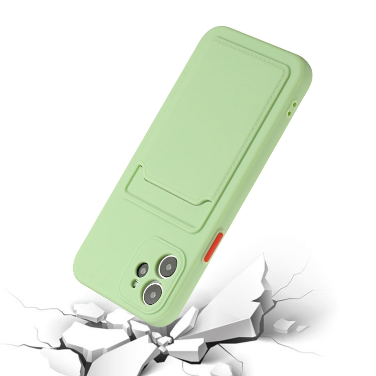 Card Slot Design Shockproof TPU Protective Case For iPhone 11 Pro(Green) Card Slot Design Shockproof TPU Protective Case For iPhone 11 Pro(Green)