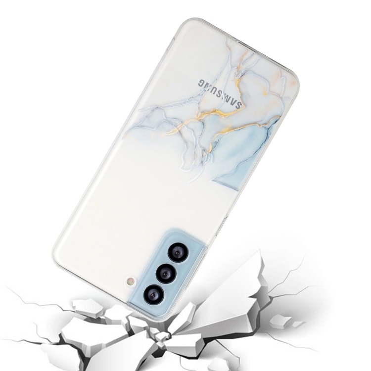 For Samsung Galaxy S21 5G Hollow Marble Pattern TPU Precise Hole Protective Case(Grey) For Samsung Galaxy S21 5G Hollow Marble Pattern TPU Precise Hole Protective Case(Grey)