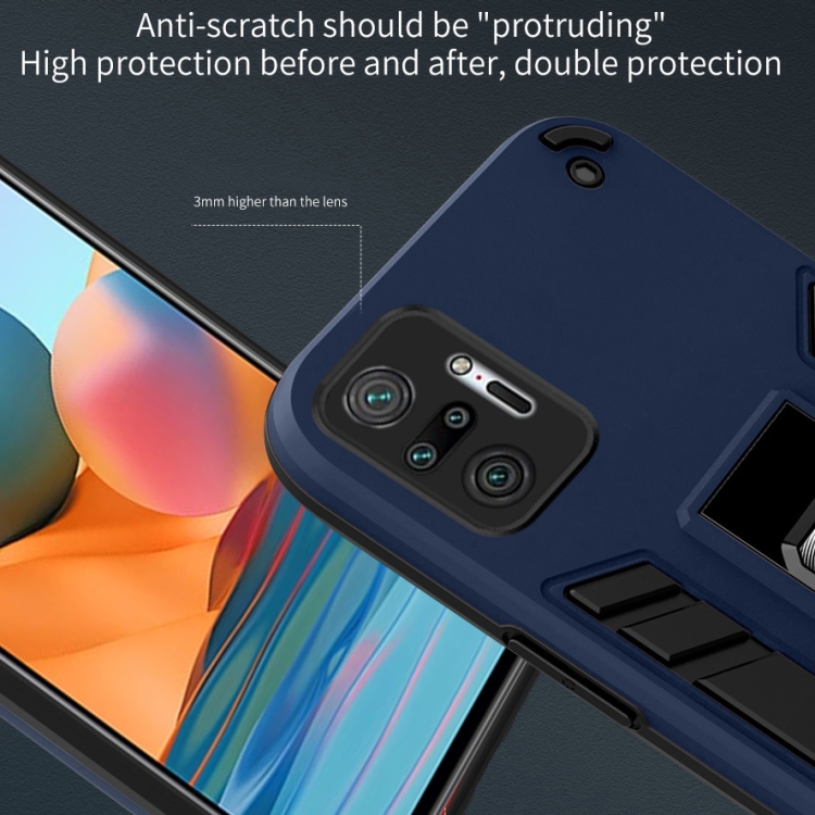 For Samsung Galaxy S21 5G 2 in 1 PC + TPU Shockproof Protective Case with Invisible Holder(Blue) For Samsung Galaxy S21 5G 2 in 1 PC + TPU Shockproof Protective Case with Invisible Holder(Blue)