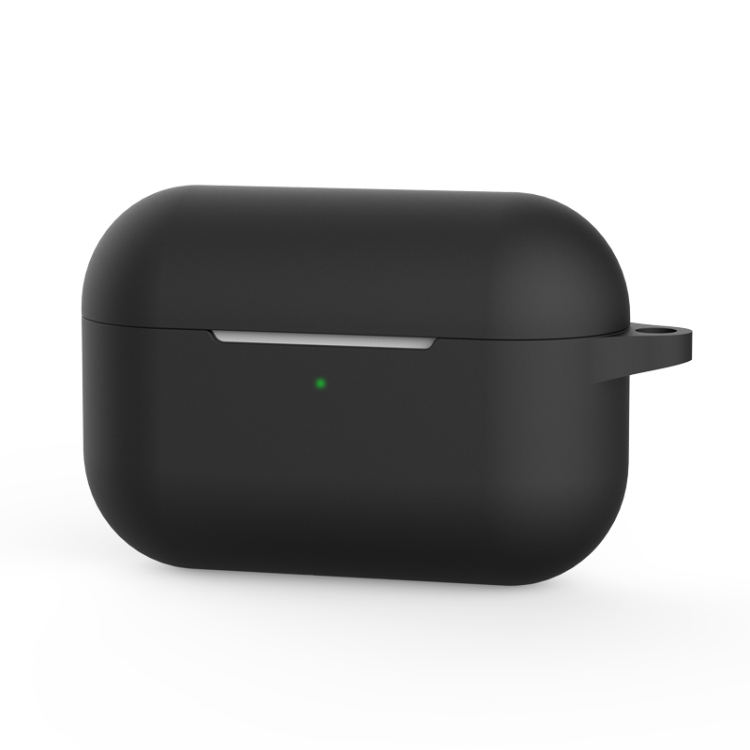 For Apple AirPods Pro Wireless Earphone Silicone Protective Case(Mysterious Black) For Apple AirPods Pro Wireless Earphone Silicone Protective Case(Mysterious Black)