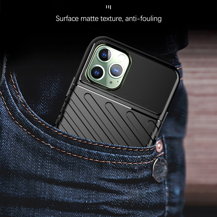 For iPhone 11 Pro Thunderbolt Shockproof TPU Soft Case(Dark Blue) For iPhone 11 Pro Thunderbolt Shockproof TPU Soft Case(Dark Blue)