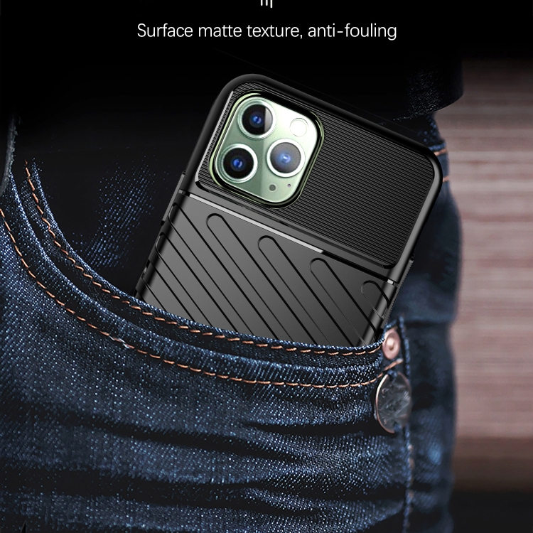 For iPhone 11 Pro Max Thunderbolt Shockproof TPU Soft Case(Dark Blue) For iPhone 11 Pro Max Thunderbolt Shockproof TPU Soft Case(Dark Blue)