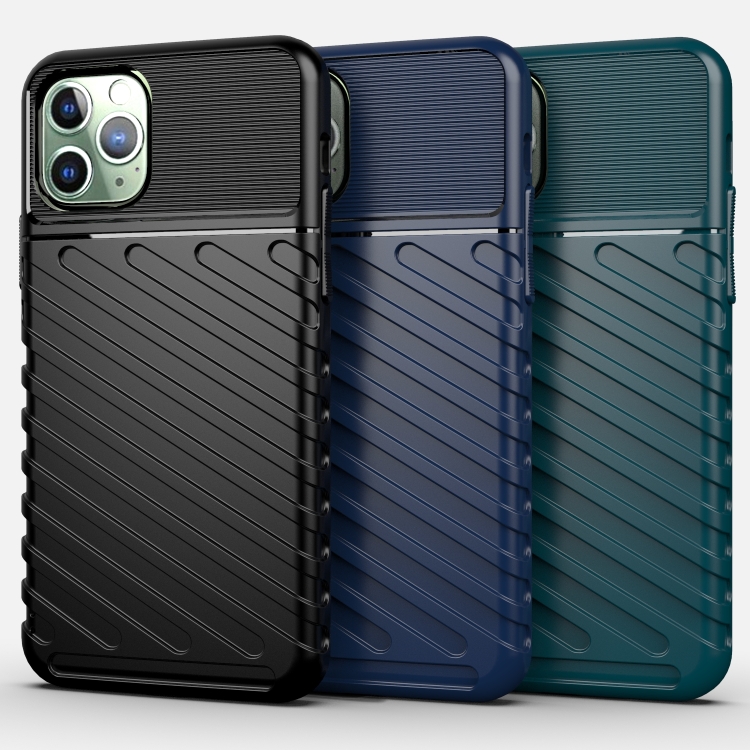 For iPhone 11 Pro Max Thunderbolt Shockproof TPU Soft Case(Dark Blue) For iPhone 11 Pro Max Thunderbolt Shockproof TPU Soft Case(Dark Blue)