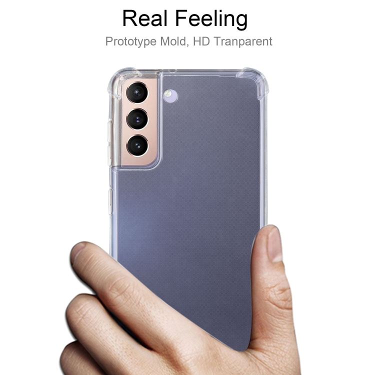 For Samsung Galaxy S21 5G Four-Corner Shockproof Ultra-thin TPU Case(Transparent) For Samsung Galaxy S21 5G Four-Corner Shockproof Ultra-thin TPU Case(Transparent)