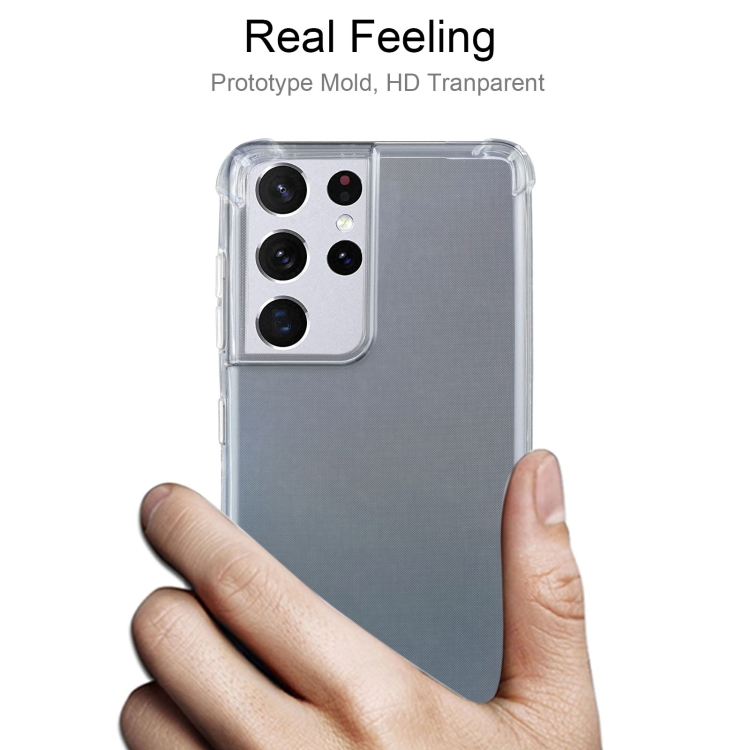 For Samsung Galaxy S21 Ultra 5G Four-Corner Shockproof Ultra-thin TPU Case(Transparent) For Samsung Galaxy S21 Ultra 5G Four-Corner Shockproof Ultra-thin TPU Case(Transparent)