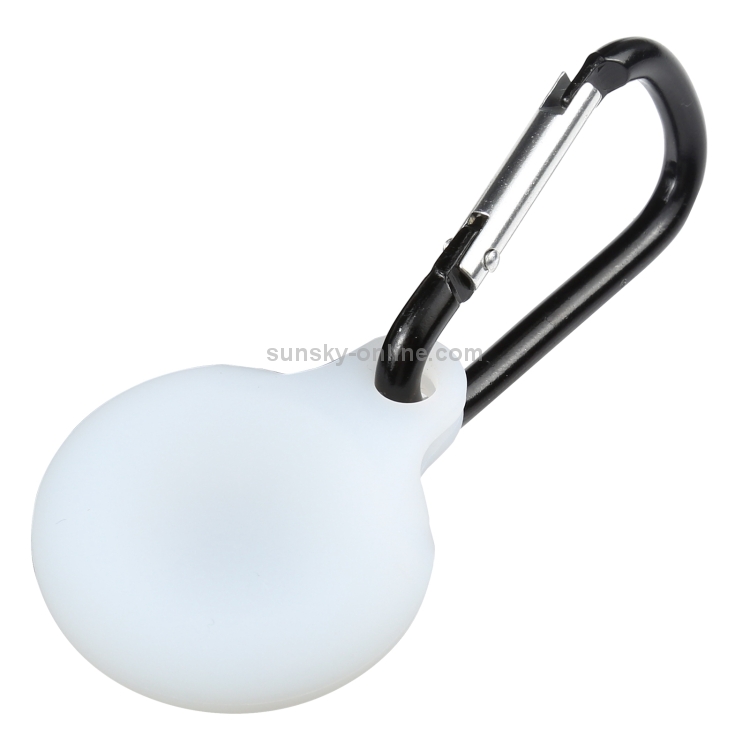Silica Gel Hollow Out Anti-scratch Shockproof Protective Cover Soft Case with Keychain Ring Loop For AirTag(White) Silica Gel Hollow Out Anti-scratch Shockproof Protective Cover Soft Case with Keychain Ring Loop For AirTag(White)
