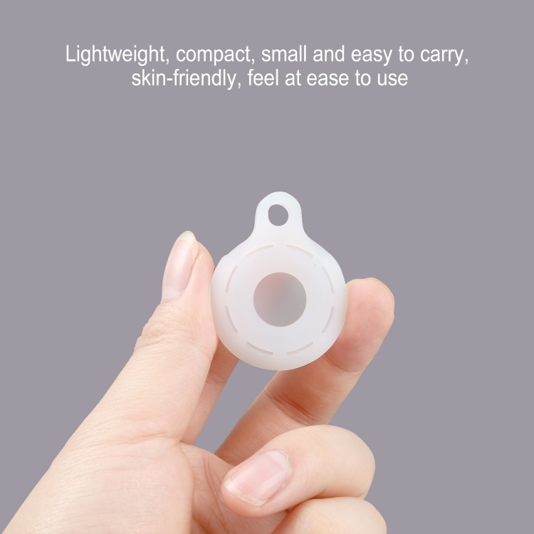 Silica Gel Hollow Out Anti-scratch Shockproof Protective Cover Soft Case with Keychain Ring Loop For AirTag(White) Silica Gel Hollow Out Anti-scratch Shockproof Protective Cover Soft Case with Keychain Ring Loop For AirTag(White)