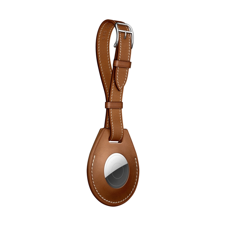 Shockproof Anti-scratch Leather Protective Case Cover with Hang Loop For AirTag, Style:Luggage Tag(Brown) Shockproof Anti-scratch Leather Protective Case Cover with Hang Loop For AirTag, Style:Luggage Tag(Brown)
