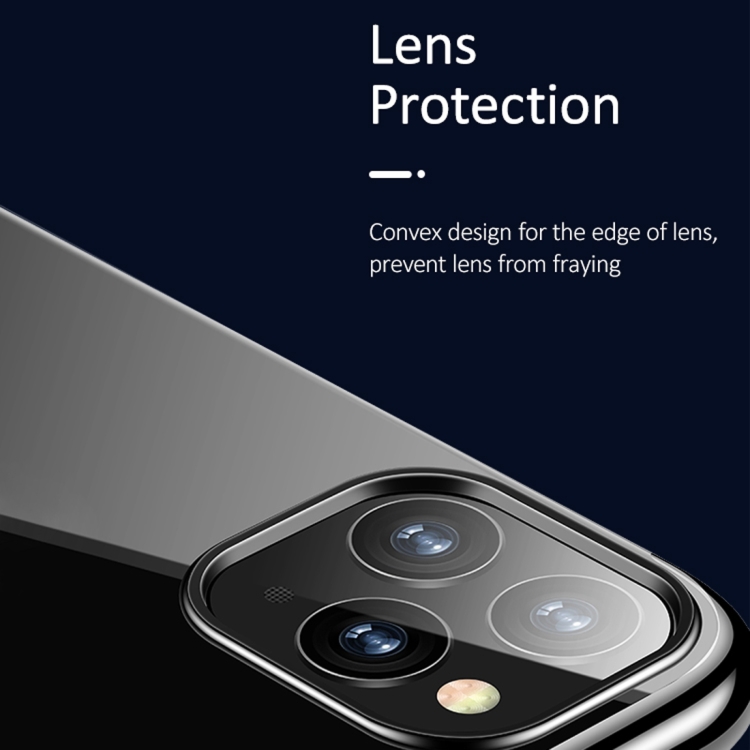 For iPhone 11 Pro USAMS US-BH533 Kingdom Series Ultra-thin TPU Plating Protective Case(Black)