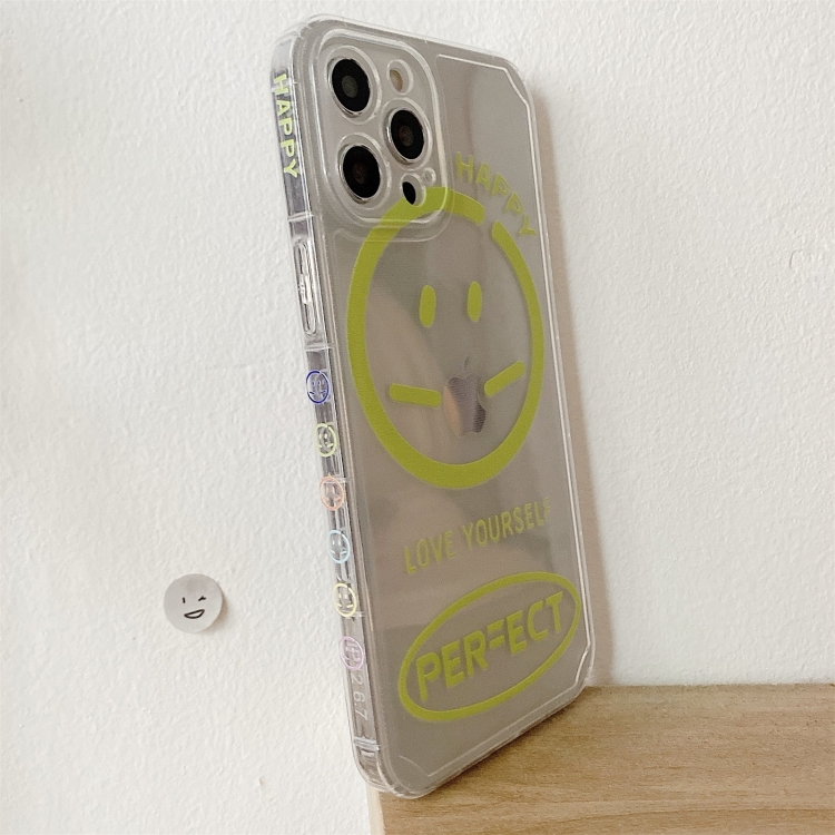 For iPhone 12 Pro Max Shockproof Side Painting Expression Pattern Transparent TPU Protective Case(Angry) For iPhone 12 Pro Max Shockproof Side Painting Expression Pattern Transparent TPU Protective Case(Angry)