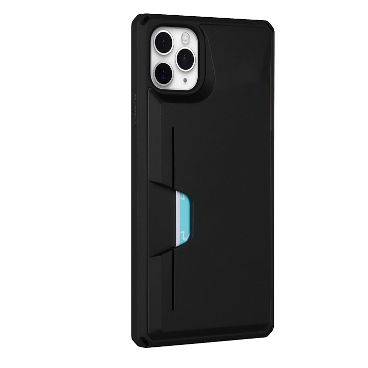 For iPhone 11 Pro Armor Shockproof TPU + PC Hard Case with Card Slot Holder (Black) For iPhone 11 Pro Armor Shockproof TPU + PC Hard Case with Card Slot Holder (Black)