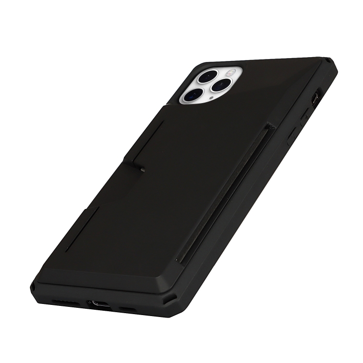 For iPhone 11 Pro Armor Shockproof TPU + PC Hard Case with Card Slot Holder (Black) For iPhone 11 Pro Armor Shockproof TPU + PC Hard Case with Card Slot Holder (Black)