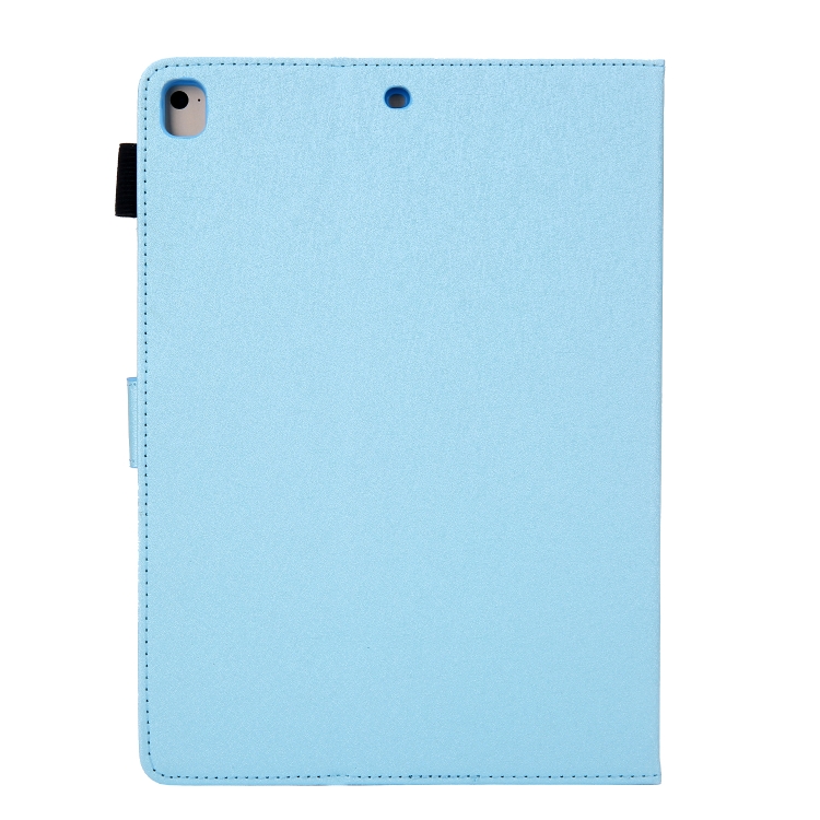 Hair Silky Texture Solid Color Horizontal Flip Leather Case with Holder & Card Slots & Photo Frame & Anti-Skid Strip For iPad 9.7 2018 / 2017(Blue) Hair Silky Texture Solid Color Horizontal Flip Leather Case with Holder & Card Slots & Photo Frame & Anti-Skid Strip For iPad 9.7 2018 / 2017(Blue)