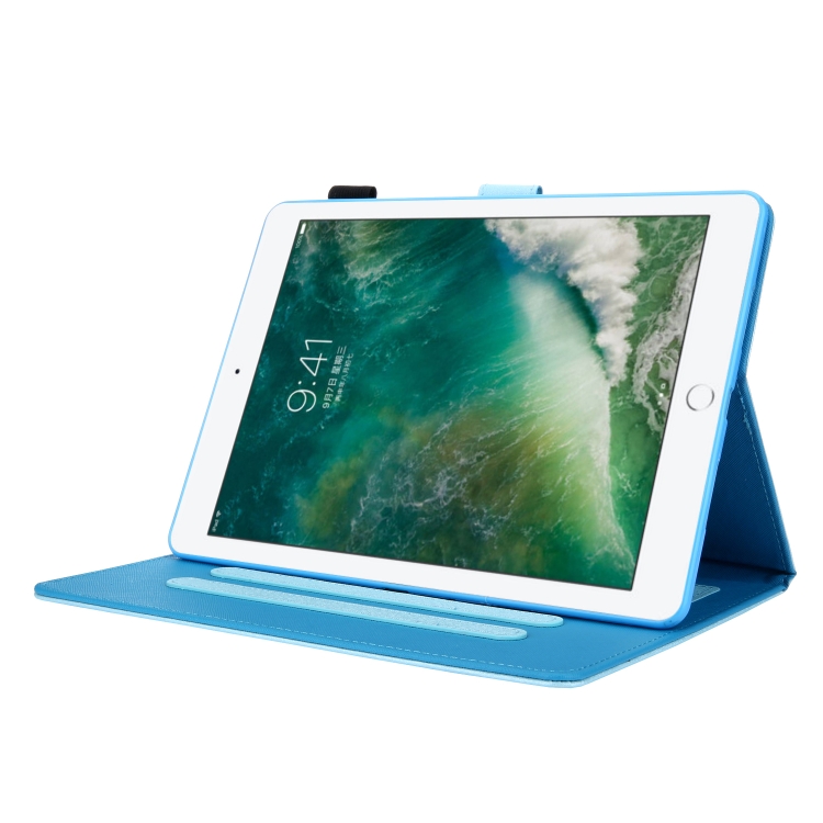 Hair Silky Texture Solid Color Horizontal Flip Leather Case with Holder & Card Slots & Photo Frame & Anti-Skid Strip For iPad 9.7 2018 / 2017(Blue) Hair Silky Texture Solid Color Horizontal Flip Leather Case with Holder & Card Slots & Photo Frame & Anti-Skid Strip For iPad 9.7 2018 / 2017(Blue)