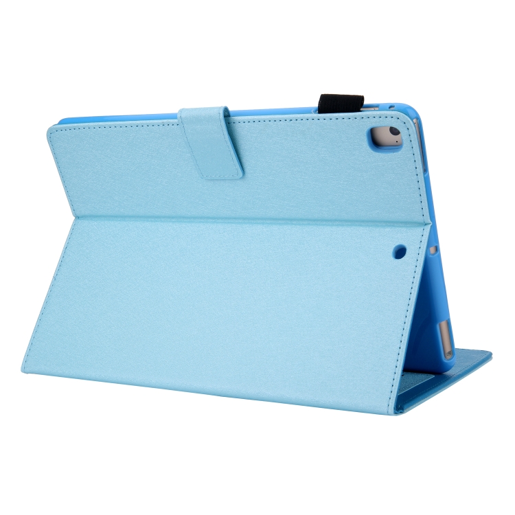 Hair Silky Texture Solid Color Horizontal Flip Leather Case with Holder & Card Slots & Photo Frame & Anti-Skid Strip For iPad 9.7 2018 / 2017(Blue) Hair Silky Texture Solid Color Horizontal Flip Leather Case with Holder & Card Slots & Photo Frame & Anti-Skid Strip For iPad 9.7 2018 / 2017(Blue)