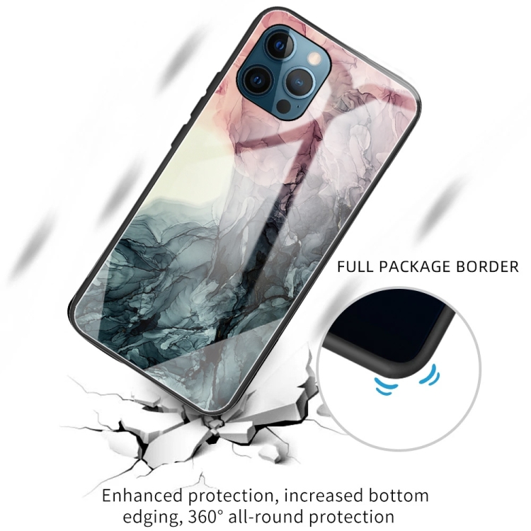 Abstract Marble Pattern Glass Protective Case For iPhone 11 Pro Max(Abstract Black) Abstract Marble Pattern Glass Protective Case For iPhone 11 Pro Max(Abstract Black)