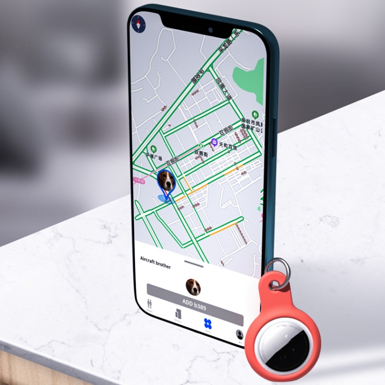 Shockproof Anti-scratch Silicone Protective Case Cover Key Chain with Hang Loop For AirTag(White) Shockproof Anti-scratch Silicone Protective Case Cover Key Chain with Hang Loop For AirTag(White)