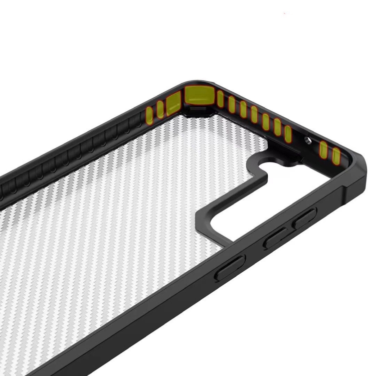 Carbon Fiber Acrylic Shockproof Protective Case For Samsung Galaxy S21 5G(Blue) Carbon Fiber Acrylic Shockproof Protective Case For Samsung Galaxy S21 5G(Blue)