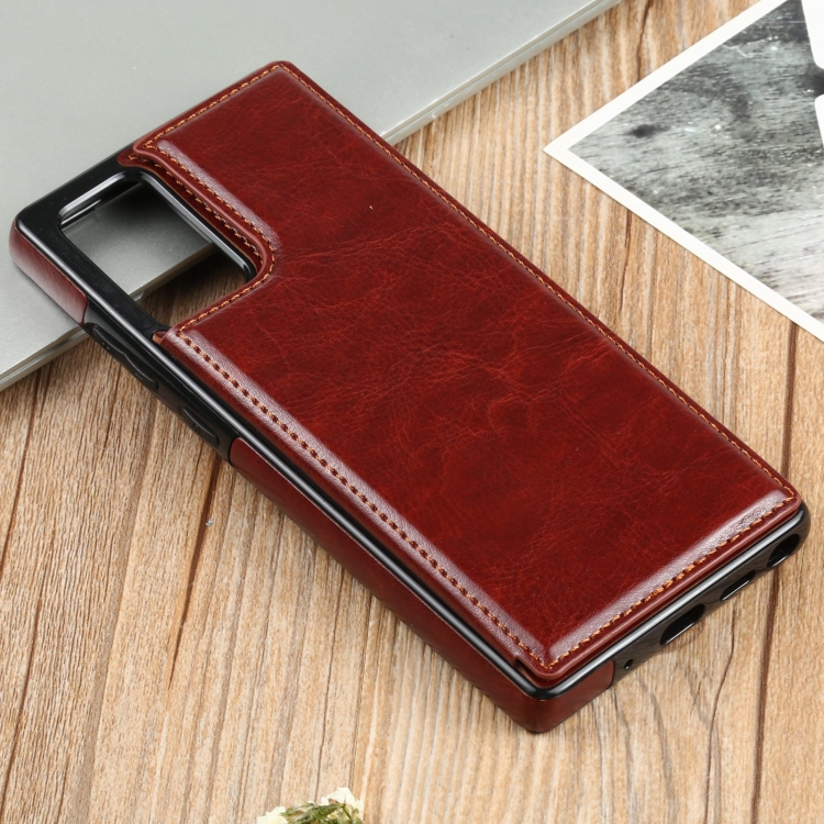 For Samsung Galaxy Note20 FLOVEME Crazy Horse Texture Horizontal Flip Leather Protective Case with Card Slots & Holder(Brown) For Samsung Galaxy Note20 FLOVEME Crazy Horse Texture Horizontal Flip Leather Protective Case with Card Slots & Holder(Brown)