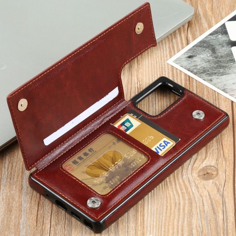 For Samsung Galaxy Note20 FLOVEME Crazy Horse Texture Horizontal Flip Leather Protective Case with Card Slots & Holder(Brown) For Samsung Galaxy Note20 FLOVEME Crazy Horse Texture Horizontal Flip Leather Protective Case with Card Slots & Holder(Brown)