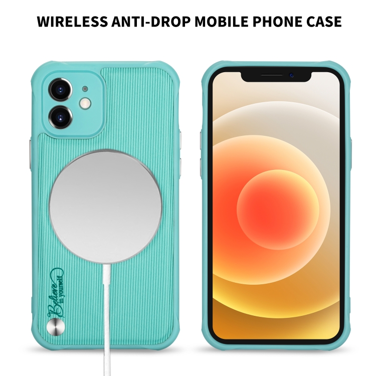 For iPhone 11 Astronaut Pattern Electroplating Push Button Shockproof TPU Magsafe Case (Lake Green) For iPhone 11 Astronaut Pattern Electroplating Push Button Shockproof TPU Magsafe Case (Lake Green)