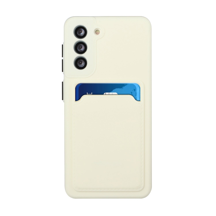 For Samsung Galaxy S21+ 5G Card Slot Design Shockproof TPU Protective Case(White) For Samsung Galaxy S21+ 5G Card Slot Design Shockproof TPU Protective Case(White)