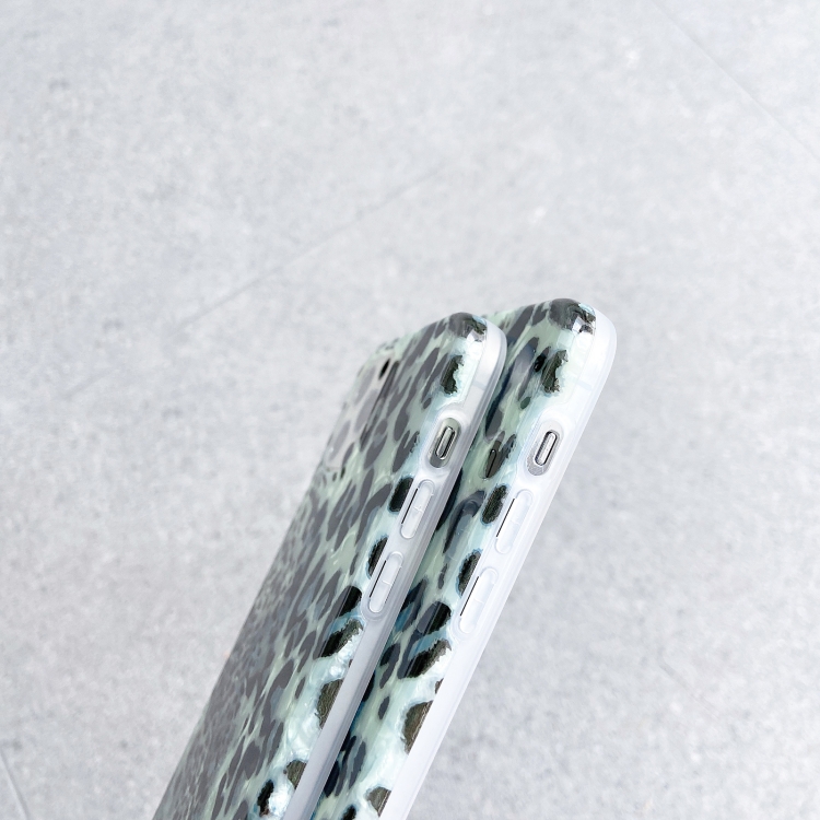 For iPhone 12 mini TPU Shock-proof Protective Case (Green Leopard Shell Pattern) For iPhone 12 mini TPU Shock-proof Protective Case (Green Leopard Shell Pattern)
