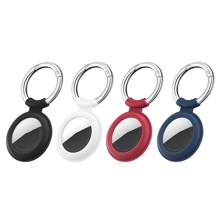 ESR Shockproof Anti-scratch Silicone Protective Case with Cloud Tag Keychain For AirTag(Red) ESR Shockproof Anti-scratch Silicone Protective Case with Cloud Tag Keychain For AirTag(Red)