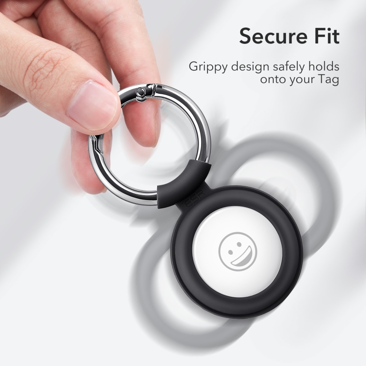 ESR Shockproof Anti-scratch Silicone Protective Case with Cloud Tag Keychain For AirTag(Red) ESR Shockproof Anti-scratch Silicone Protective Case with Cloud Tag Keychain For AirTag(Red)