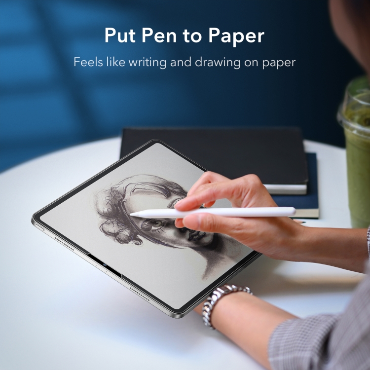 1 PC ESR Paper-Feel Screen Protector Anti-Glare Matte PET Writing Film For iPad Pro 12.9 (2021) / (2020) / (2018) 1 PC ESR Paper-Feel Screen Protector Anti-Glare Matte PET Writing Film For iPad Pro 12.9 (2021) / (2020) / (2018)