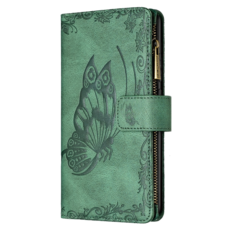 For Samsung Galaxy S21 5G Flying Butterfly Embossing Pattern Zipper Horizontal Flip Leather Case with Holder & Card Slots & Wallet(Green) For Samsung Galaxy S21 5G Flying Butterfly Embossing Pattern Zipper Horizontal Flip Leather Case with Holder & Card Slots & Wallet(Green)