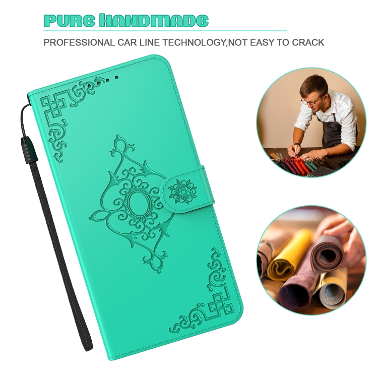 For iPhone SE 2022 / SE 2020 / 8 / 7 Embossed Fortune Flower Pattern Horizontal Flip Leather Case with Holder & Card Slot & Wallet & Lanyard(Green) For iPhone SE 2022 / SE 2020 / 8 / 7 Embossed Fortune Flower Pattern Horizontal Flip Leather Case with Holder & Card Slot & Wallet & Lanyard(Green)