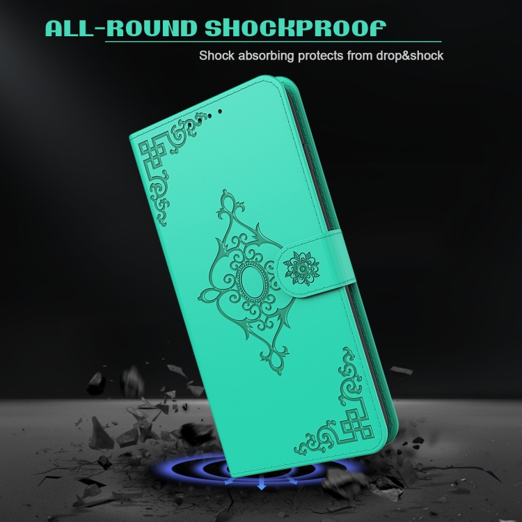For iPhone SE 2022 / SE 2020 / 8 / 7 Embossed Fortune Flower Pattern Horizontal Flip Leather Case with Holder & Card Slot & Wallet & Lanyard(Green) For iPhone SE 2022 / SE 2020 / 8 / 7 Embossed Fortune Flower Pattern Horizontal Flip Leather Case with Holder & Card Slot & Wallet & Lanyard(Green)