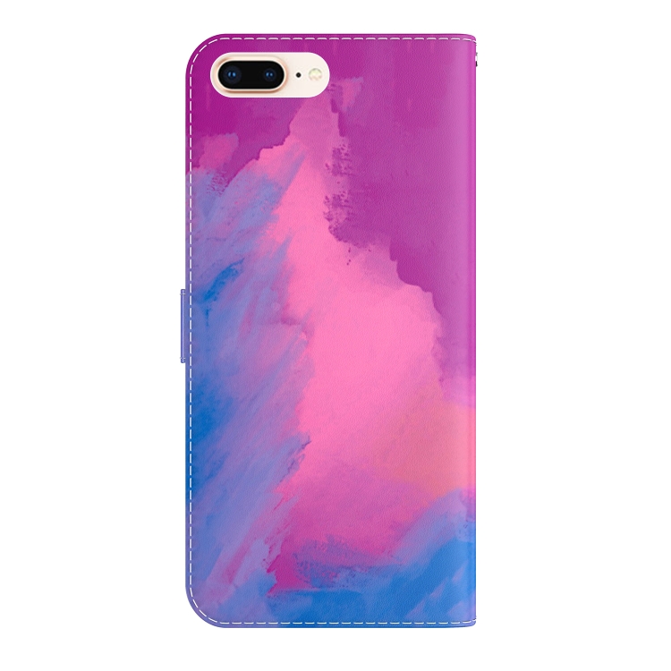 Watercolor Pattern Horizontal Flip Leather Case with Holder & Card Slot & Wallet For iPhone 8 Plus & 7 Plus(Purple Red) Watercolor Pattern Horizontal Flip Leather Case with Holder & Card Slot & Wallet For iPhone 8 Plus & 7 Plus(Purple Red)