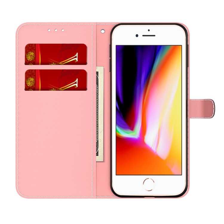 Watercolor Pattern Horizontal Flip Leather Case with Holder & Card Slot & Wallet For iPhone 8 Plus & 7 Plus(Purple Red) Watercolor Pattern Horizontal Flip Leather Case with Holder & Card Slot & Wallet For iPhone 8 Plus & 7 Plus(Purple Red)