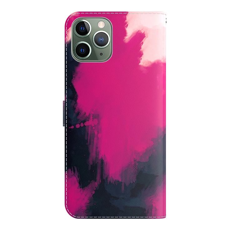 Watercolor Pattern Horizontal Flip Leather Case with Holder & Card Slot & Wallet For iPhone 11 Pro Max(Berry Color) Watercolor Pattern Horizontal Flip Leather Case with Holder & Card Slot & Wallet For iPhone 11 Pro Max(Berry Color)