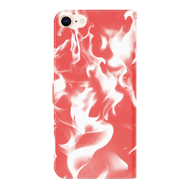 For iPhone SE 2022 / SE 2020 / 8 / 7 Cloud Fog Pattern Horizontal Flip Leather Case with Holder & Card Slot & Wallet(Red) For iPhone SE 2022 / SE 2020 / 8 / 7 Cloud Fog Pattern Horizontal Flip Leather Case with Holder & Card Slot & Wallet(Red)
