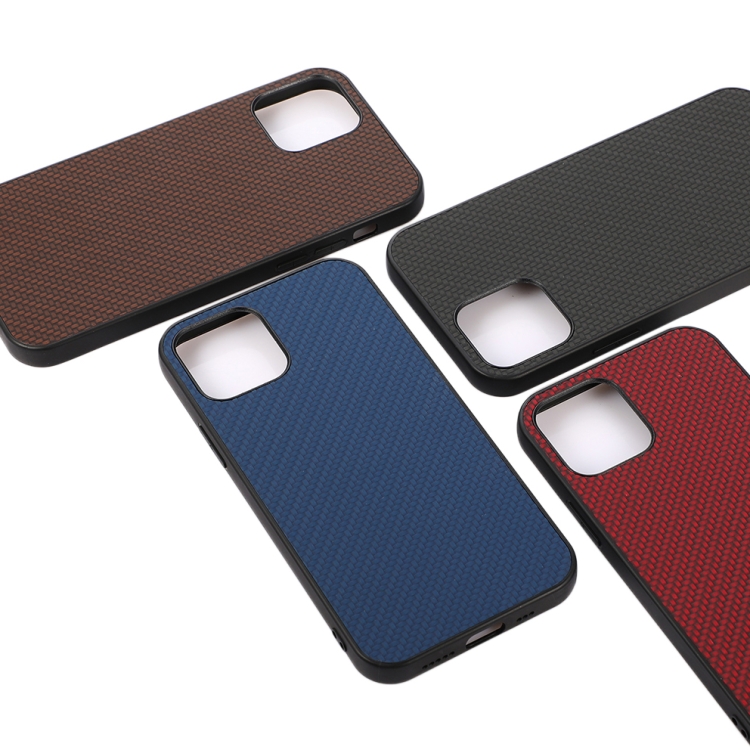 For iPhone 11 Carbon Fiber Skin PU + PC + TPU Shockprof Protective Case (Brown) For iPhone 11 Carbon Fiber Skin PU + PC + TPU Shockprof Protective Case (Brown)