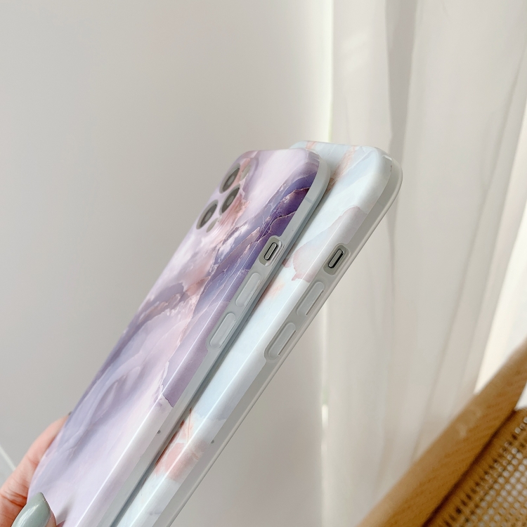 For iPhone 11 Agate Marble Pattern Protective Case With Lanyard (Purple) For iPhone 11 Agate Marble Pattern Protective Case With Lanyard (Purple)
