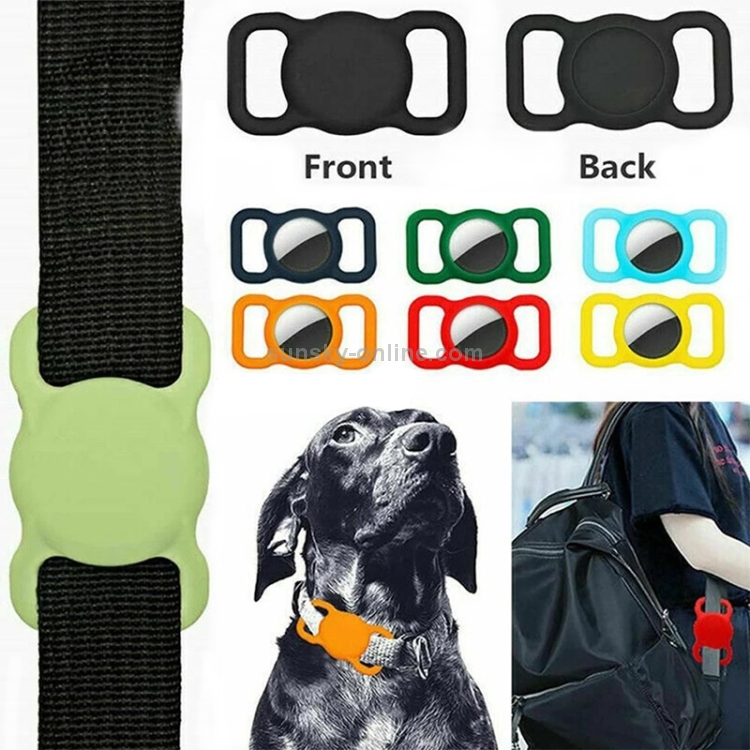 Shockproof Anti-scratch Silicone Case Protective Cover, Style: Animal For AirTag(Black) Shockproof Anti-scratch Silicone Case Protective Cover, Style: Animal For AirTag(Black)
