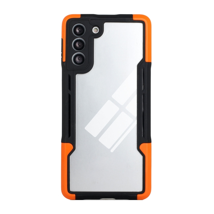 For Samsung Galaxy S21 5G TPU + PC + Acrylic 3 in 1 Shockproof Protective Case(Orange) For Samsung Galaxy S21 5G TPU + PC + Acrylic 3 in 1 Shockproof Protective Case(Orange)
