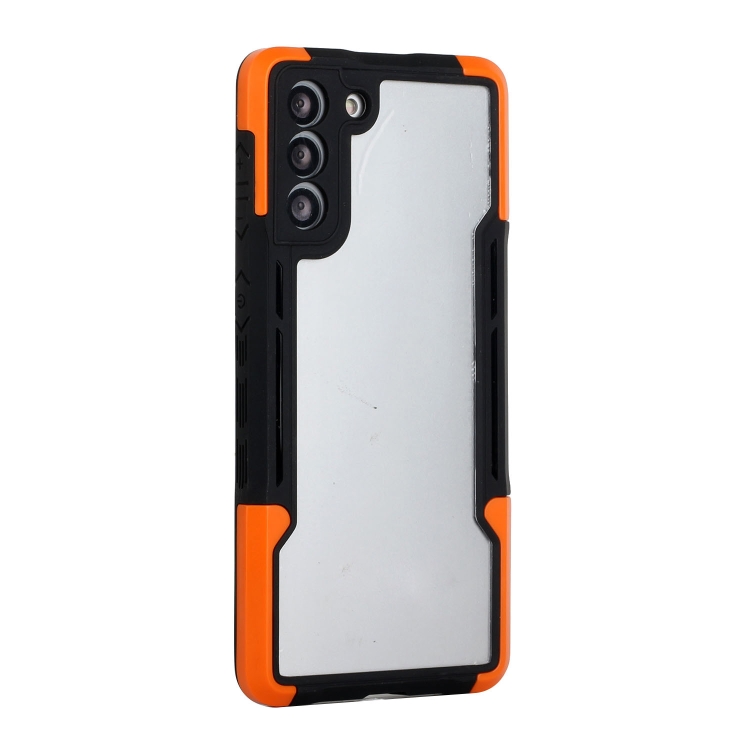 For Samsung Galaxy S21 5G TPU + PC + Acrylic 3 in 1 Shockproof Protective Case(Orange) For Samsung Galaxy S21 5G TPU + PC + Acrylic 3 in 1 Shockproof Protective Case(Orange)