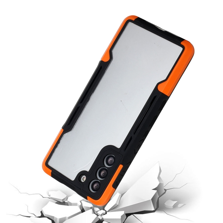 For Samsung Galaxy S21 5G TPU + PC + Acrylic 3 in 1 Shockproof Protective Case(Orange) For Samsung Galaxy S21 5G TPU + PC + Acrylic 3 in 1 Shockproof Protective Case(Orange)