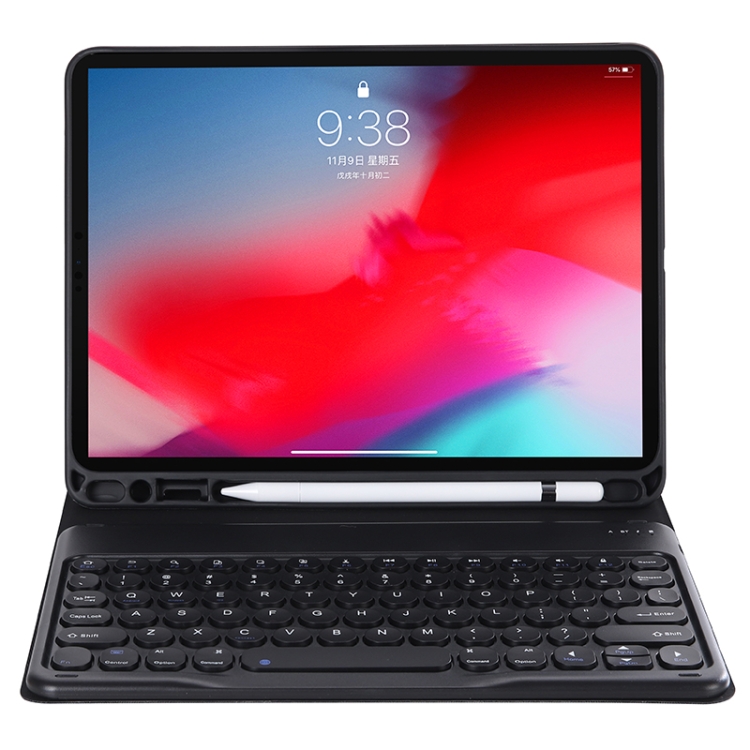 Y-C11B 2021 Detachable Candy Color Skin Texture Round Keycap Bluetooth Keyboard Leather Tablet Case with Pen Slot & Stand For iPad Pro 11 (2021)(Black) Y-C11B 2021 Detachable Candy Color Skin Texture Round Keycap Bluetooth Keyboard Leather Tablet Case with Pen Slot & Stand For iPad Pro 11 (2021)(Black)