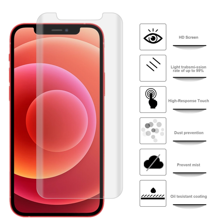 For iPhone 12 mini 2pcs 3D Curved Silk-screen PET Full Coverage Protective Film(Transparent) For iPhone 12 mini 2pcs 3D Curved Silk-screen PET Full Coverage Protective Film(Transparent)
